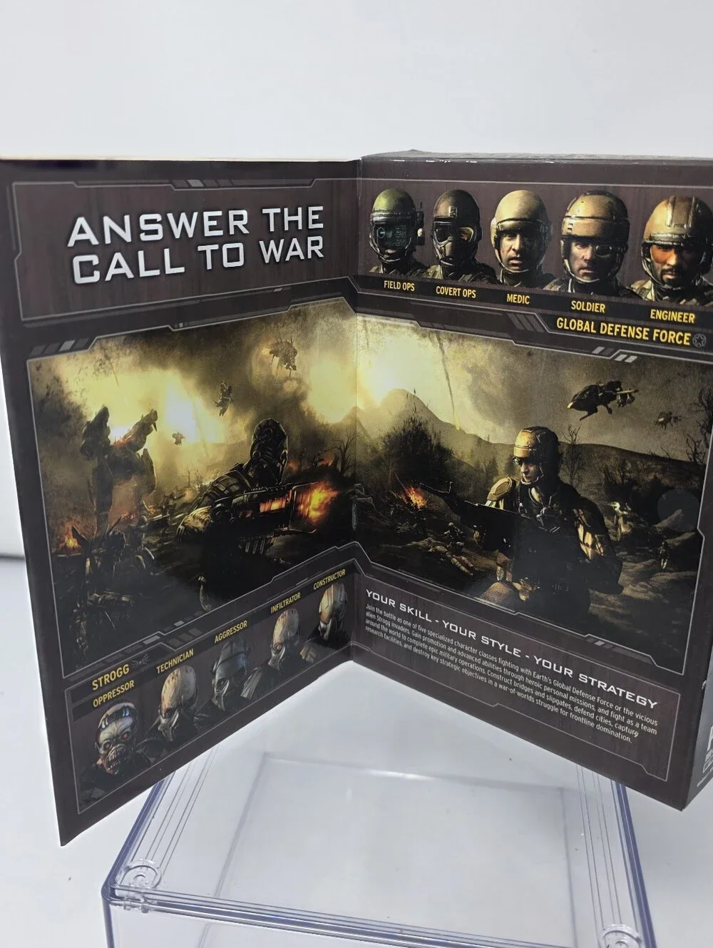 Enemy Territory Quake Wars PC Game Jewel CaseManual Cardboard Slipcover CIB